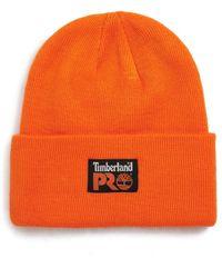 Timberland Pro Logo - Lyst - Timberland Pro Logo Patch Beanie in Black for Men