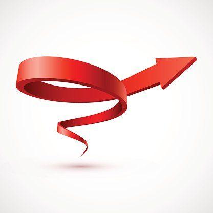 Red Spiral Logo - Red Spiral Arrow 3d premium clipart - ClipartLogo.com