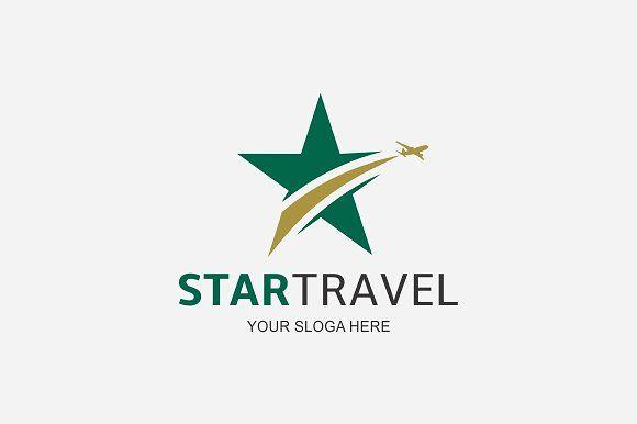 1 Star Logo - Star Travel Logo Logo Templates Creative Market