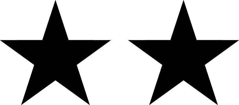 Star Black and White Logo - Star rating labels | The List