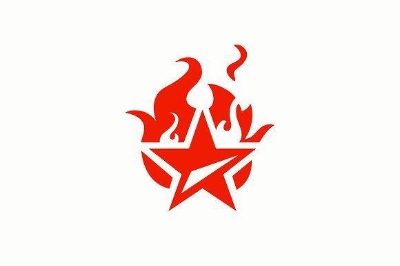 1 Star Logo - Red Star Logo ~ Logo Templates ~ Creative Market