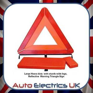 Red Triangle Auto Logo - HEAVY DUTY Red Warning Triangle car EU Legal Requirement travel WIDE ...