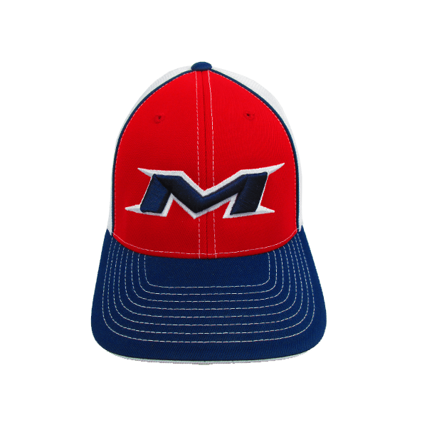 Miken Logo - Miken Hat By Pacific (404M) Navy White Red White Navy's