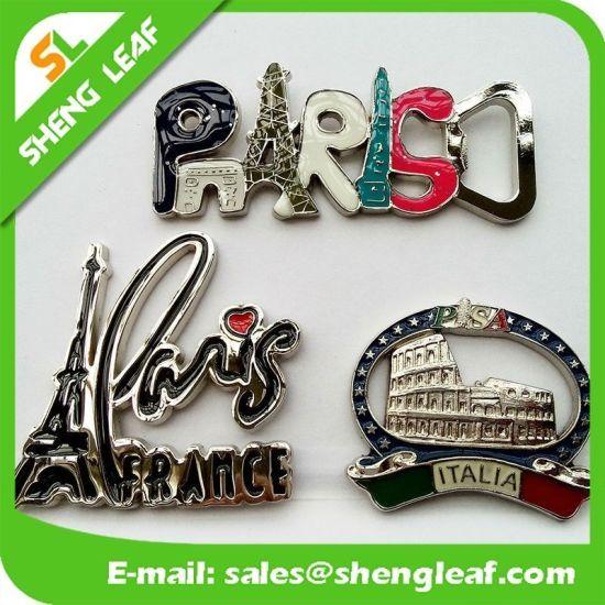 Aluminum Leaf Logo - China Tourist Souvenir Cheap Custom Logo Metal 3D Aluminum Fridge ...