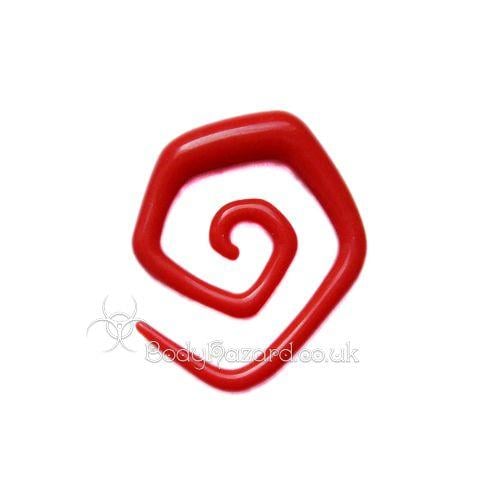 Red Spiral Logo - Red Acrylic Angled Spiral - £1.00 : BodyHazard Body Jewellery Shop ...