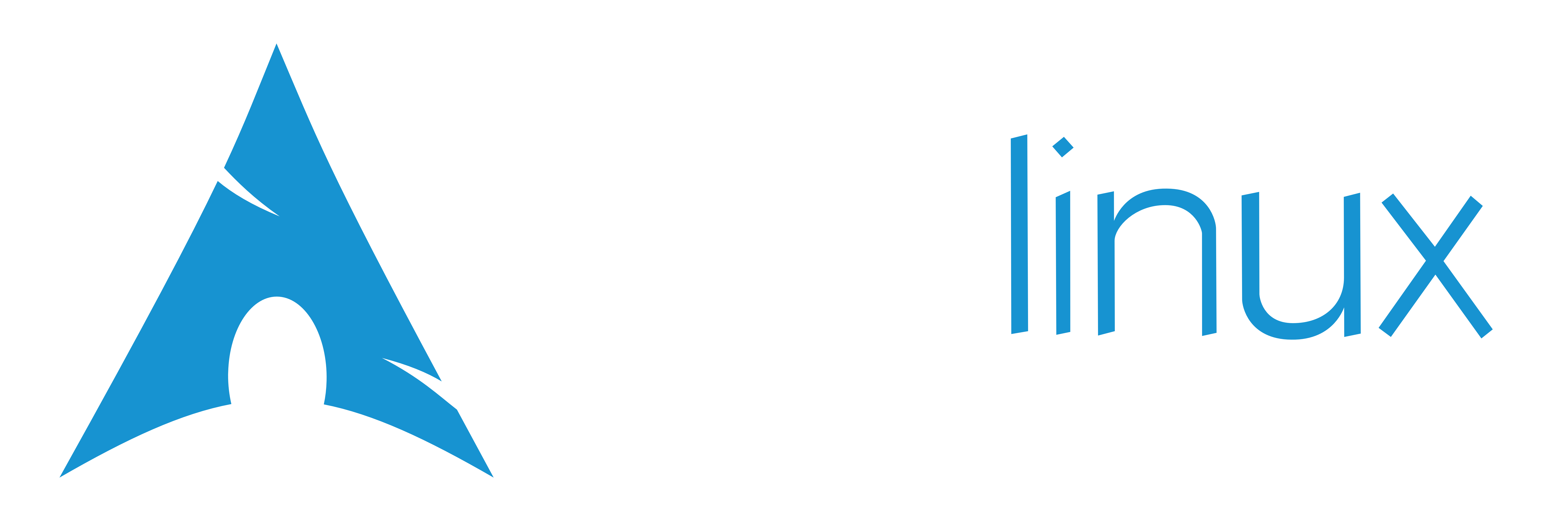 Blue Blue Line Logo - Arch Linux - Artwork