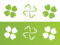 Green Clover Logo - Four Leaf Clover Designs on Dribbble