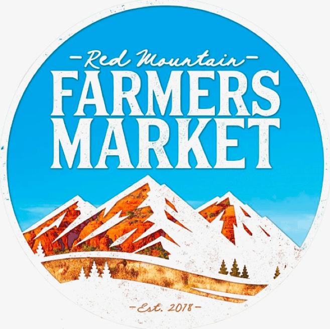 Red Mountain Red Circle Logo - Red Mountain Farmers Market | Edible Phoenix