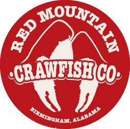 Red Mountain Red Circle Logo - logoredBGCropped Mountain Crawfish Company