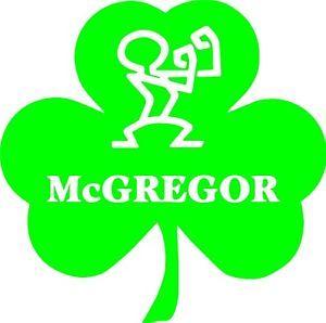 8 Green Logo - Conor McGregor Clover Logo Car Decal Sticker 5.8