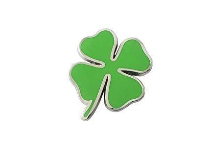 Green Clover Logo - Amazon.com: Pimall- Small Four Leaf Clover / Lucky Clover Metal ...