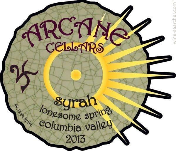 Red Mountain Red Circle Logo - Arcane Cellars Red Mountain Syrah, Colu. tasting notes, market