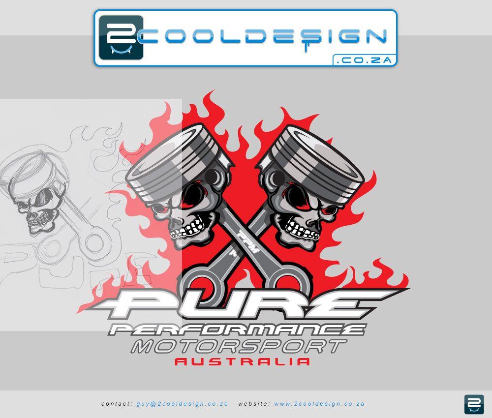 Cool Racing Logo - cool-tshirt-logo-design-piston-skulls-flames-biker-motor-racing ...