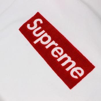 Supreme Beach Logo - Supreme Box Logo Beach Towel SS14- White — Streetwear Official