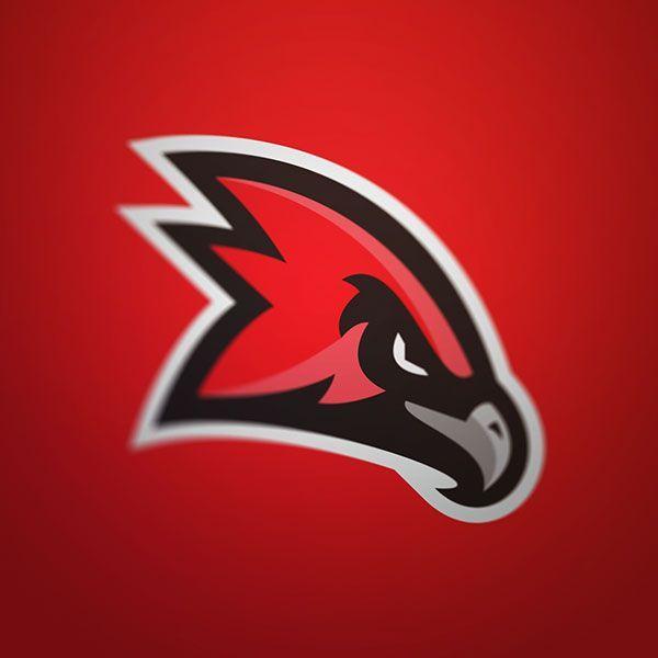 Red Bird Team Logo - Red Hawk Concept. Sports logo's. Logo design, Logos