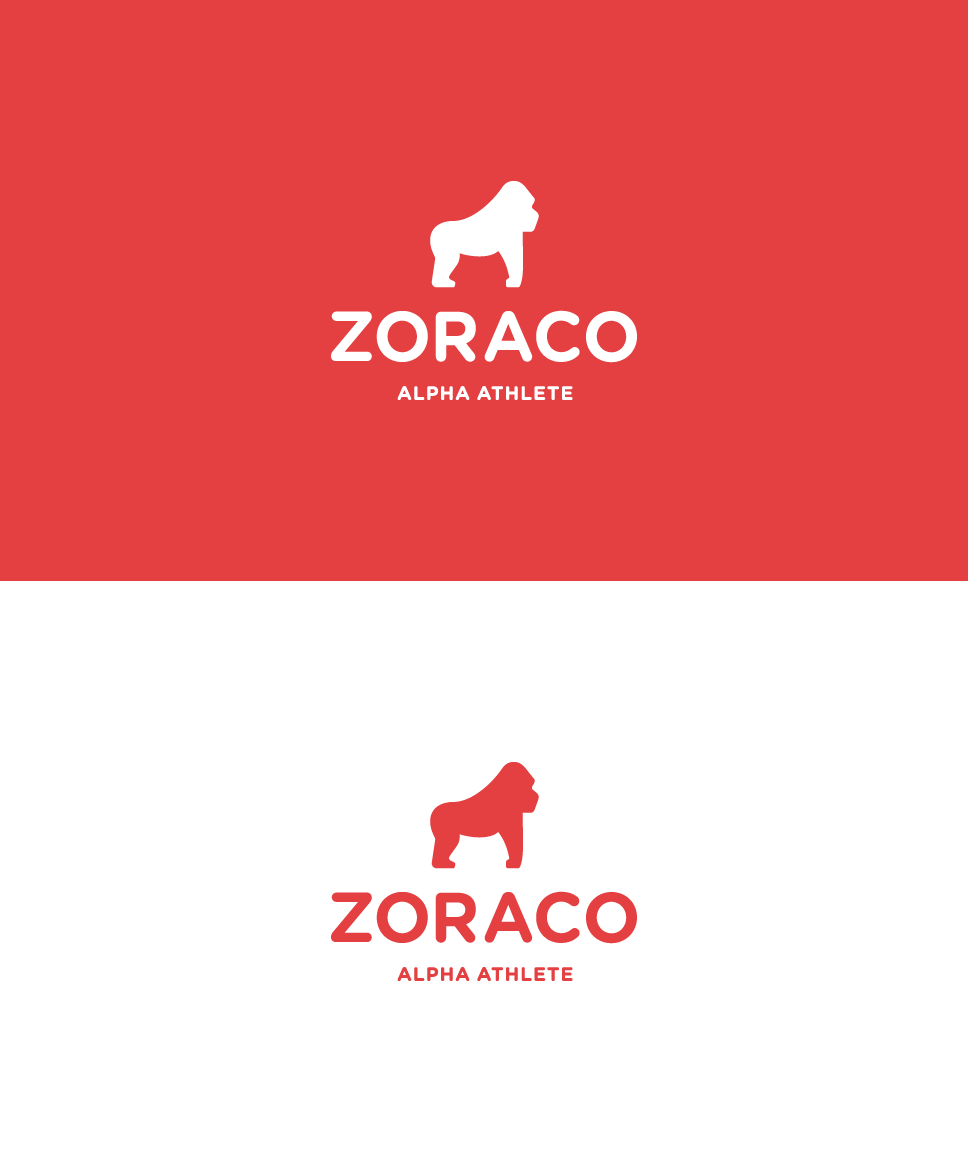 Red Drink Logo - Zoraco - coconut drink logo for athletes | Deividas Bielskis