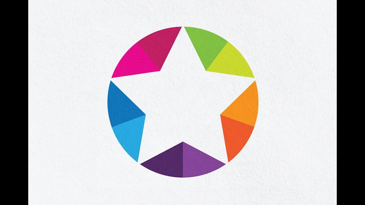 What Company Has a Star in Circle Logo - Adobe illustrator Logo Design Tutorial star Logo