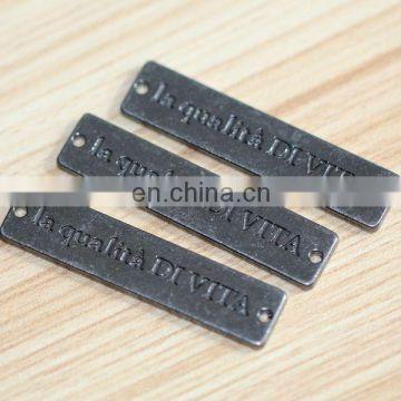 Metal Clothing Logo - Personalized Metal Sewing Engraved Logo Plates Alloy Label Maker