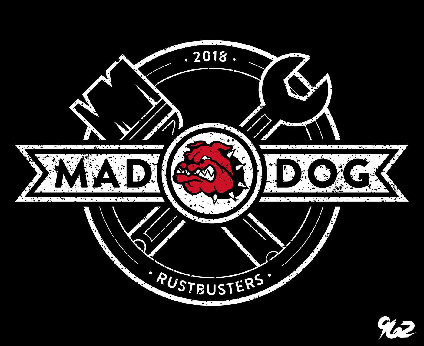 Mad Dog Logo - British Petroleum: MAD DOG / RUSTBUSTERS logo design on Behance
