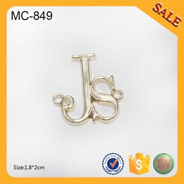 Metal Clothing Logo - MC849 Custom Metal Clothing Labels/ Jeans woven tag/ Metal Brand