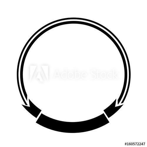 Empty Oval Logo - label banner ribbon empty decoration symbol vector illustration ...