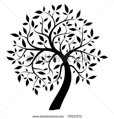 Black Tree Logo - black tree vector Clipart Image