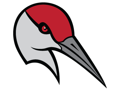 Red Bird Team Logo - Sandhill Cranes Sports Logo