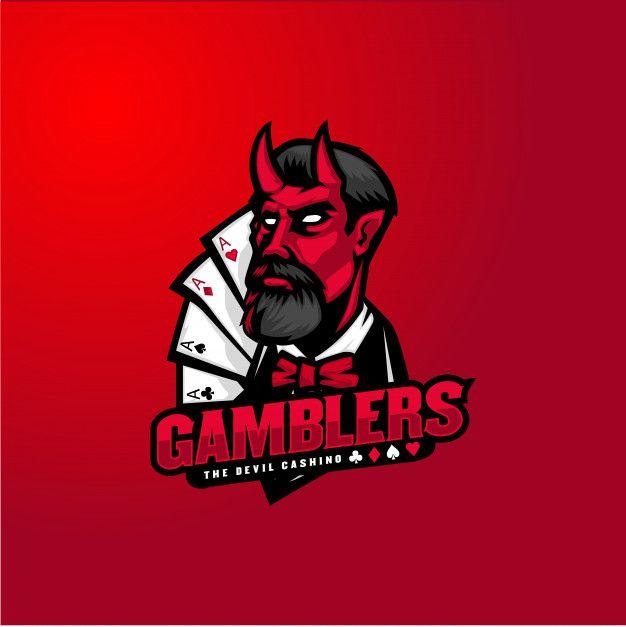 Gambling Logo - Devil gambling Logo Vector