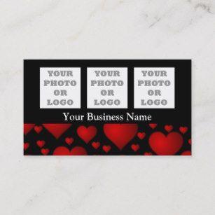 Red Heart Company Logo - Heart Logo Business Cards & Profile Cards