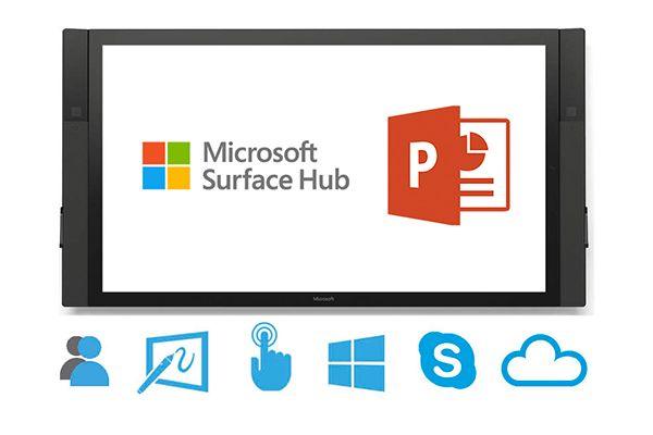 Microsoft Surface Hub Logo - Engage your audience in new ways with PowerPoint on Surface Hub