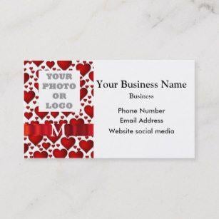 Red Heart Company Logo - Heart Logo Business Cards & Profile Cards | Zazzle CA