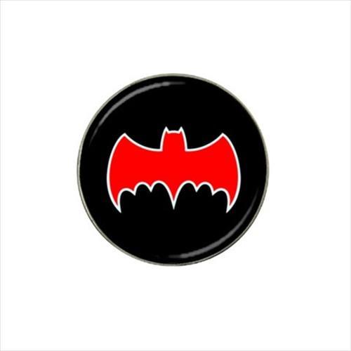 Red Classic Logo - Batman Black & Red Classic Logo Golf Ball Marker