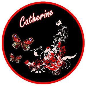 Red and Black Butterfly Logo - RED BLACK BUTTERFLY & FLOWER PERSONALISED TAX DISC HOLDER