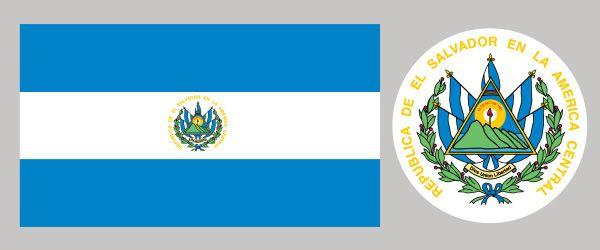 Red White Blue Flag Logo - Flag of El Salvador