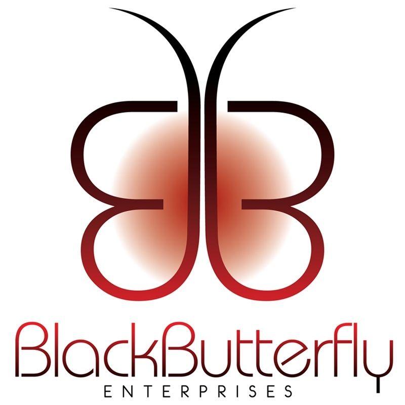 Red and Black Butterfly Logo - Black Butterfly Travel | 973-454-9986