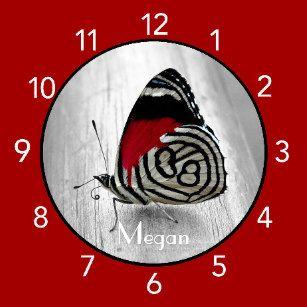 Red and Black Butterfly Logo - Red Black Butterfly Art & Wall Décor | Zazzle