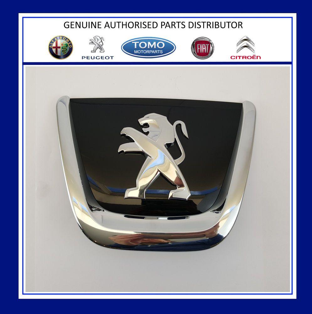 Grey Lion Car Logo - NEW GENUINE PEUGEOT 308 FRONT BUMPER LION BADGE CHRONIUM GREY 7810AN ...
