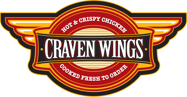 Hot Wing Logo - Craven Wings | Hot and Crispy Chicken Cooked Fresh to Order