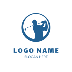 Blue Golf Logo - Free Golf Logo Designs | DesignEvo Logo Maker