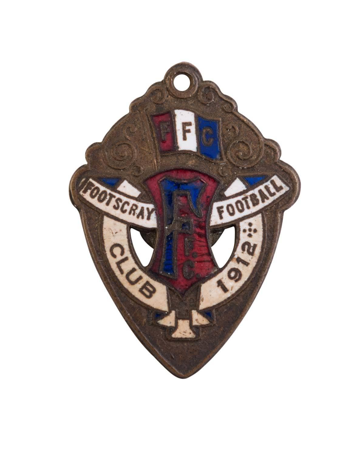 FFC Shield Logo - FOOTSCRAY: Membership badge, FFC/ Footscray Football Club 1912