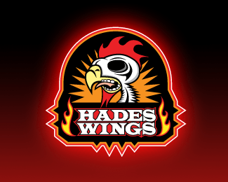 Hot Wing Logo - Logopond - Logo, Brand & Identity Inspiration (Hades Wings)