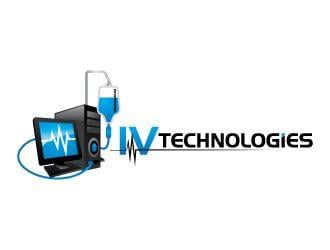 Computer Technology Logo - IV technologies logo design