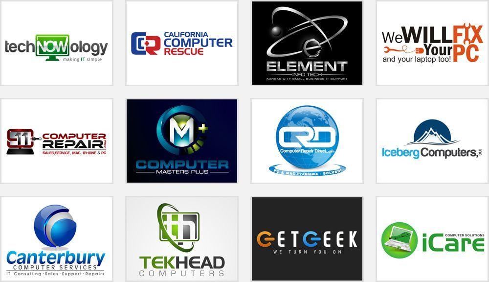 Computer Technology Logo - Computer Parts and Service Company Logo Design Mistakes | Zillion ...