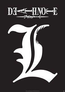 Death Note Logo - DEATH NOTE - ANIME / MANGA TV SHOW POSTER / PRINT (L / LOGO) (27