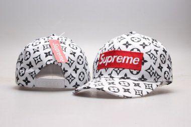 Fresh Supreme Logo - Cheap New Supreme Fresh Logo White Snapback Adjustable Hat YP