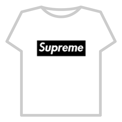 Fresh Supreme Logo - Black Transparent Supreme Logo - Roblox