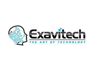 Computer Technology Logo - Exavitech logo design