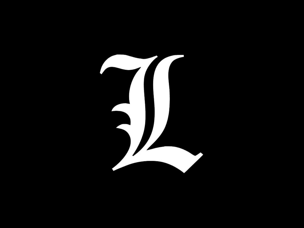 Black L Logo - L death note Logos