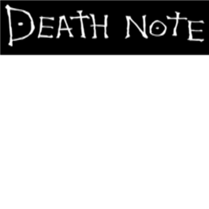 Death Note Logo Logodix