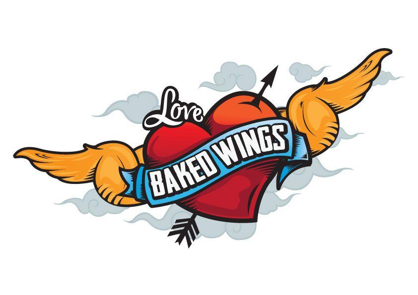 Hot Wing Logo - Love Baked Wings Menu and Catering takeout menu